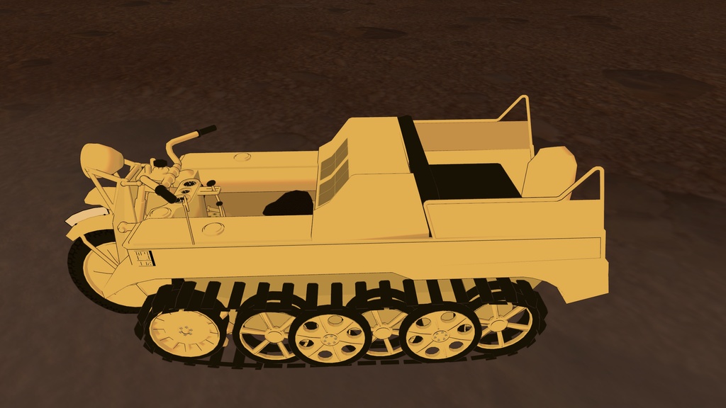 【おかげさまで1周年 1000+スキありがとう!】VRChatアバター用ギミック VRC Kettenkrad ケッテンクラート MA対応 Quest対応 まめふれんず、ロポリこん、みみのこ、コロネ、クララ、アズキ、せっけん、Nemo、Warabi、エク - Eku、SNOWHAVOC対応