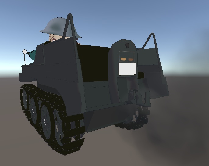 【おかげさまで1周年 1000+スキありがとう!】VRChatアバター用ギミック VRC Kettenkrad ケッテンクラート MA対応 Quest対応 まめふれんず、ロポリこん、みみのこ、コロネ、クララ、アズキ、せっけん、Nemo、Warabi、エク - Eku、SNOWHAVOC対応