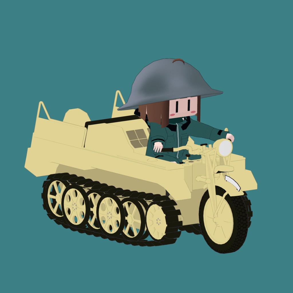 【1300+スキありがとう!】VRChatアバター用ギミック VRC Kettenkrad ケッテンクラート MA対応 Quest対応 まめふれんず、ロポリこん、みみのこ、コロネ、クララ、アズキ、せっけん、Nemo、Warabi、エク - Eku、SNOWHAVOC、モニカ、ひかるん、しなの、Mie、あどこ対応