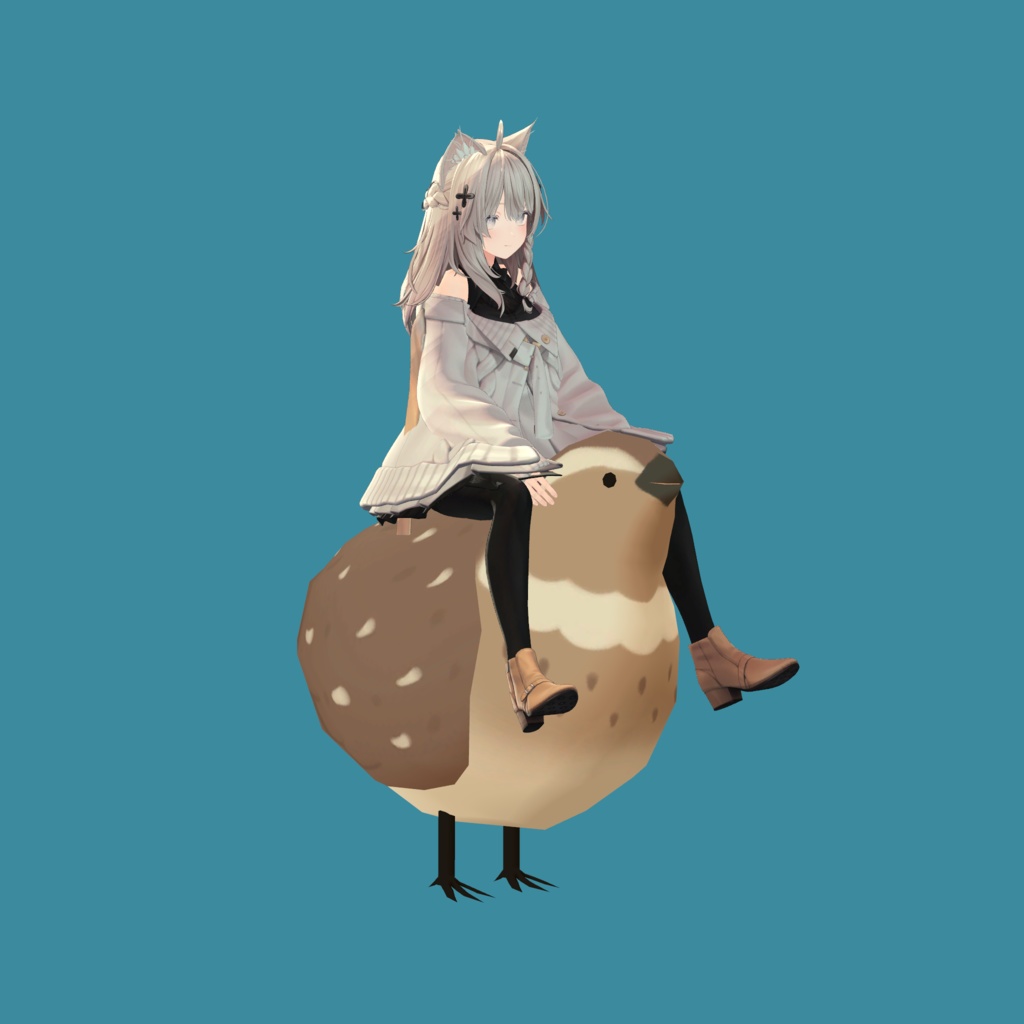 【1200+スキありがとう!Version 2リリース!大人気!】うずらのようなものに乗るギミック「うずらいだー」まめふれんず、ロポリこん、クララ、コロネ、みみのこ、るるこ、Nemo、Warabi、SNOWHAVOC、朔霧丸、ぽんとちゅね、モニカ、ひかるん、スプリア、しなの対応