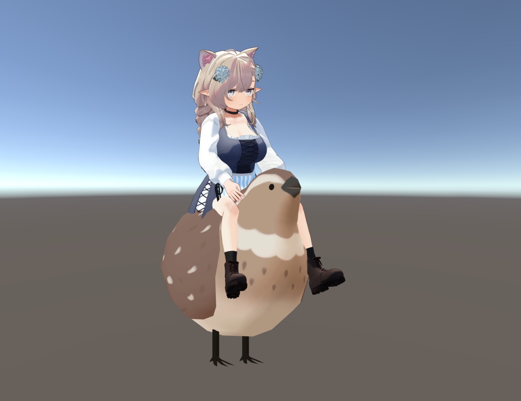 【おかげさまで1周年 1100+スキありがとう!Version 2リリース!大人気!】うずらのようなものに乗るギミック「うずらいだー」まめふれんず、ロポリこん、クララ、コロネ、みみのこ、るるこ、Nemo、Warabi、SNOWHAVOC、朔霧丸、ぽんとちゅね、モニカ対応