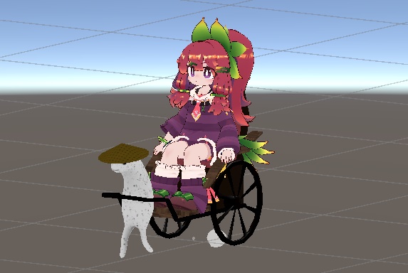 【自分が乗客になるやつ】まめふれんず、コロネ、ロポリこん、みみのこ用「Akyo人力車ギミック」