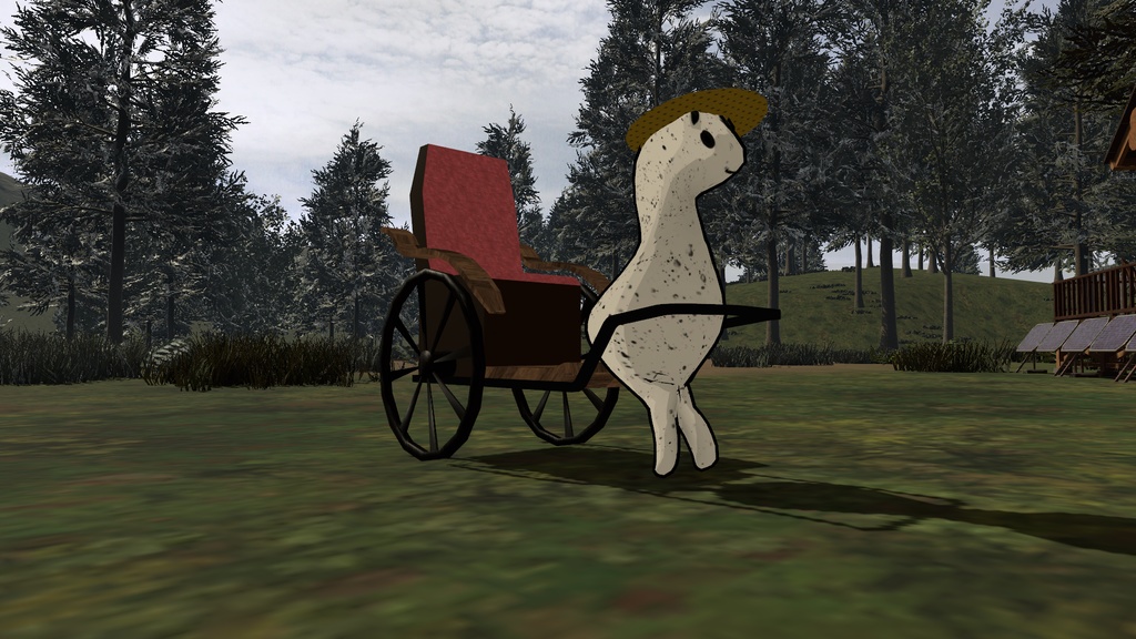 【Akyoになってひっぱるやつ】VRChat アバター「Akyo人力車」