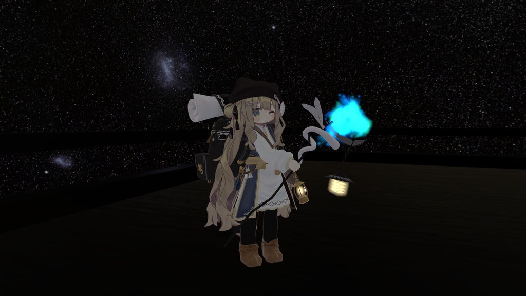 【MBKアドオン】旅人のリュックの杖を持って魔法を放つやつ まめふれんず、ロポリこん、コロネ対応 PCVR向け