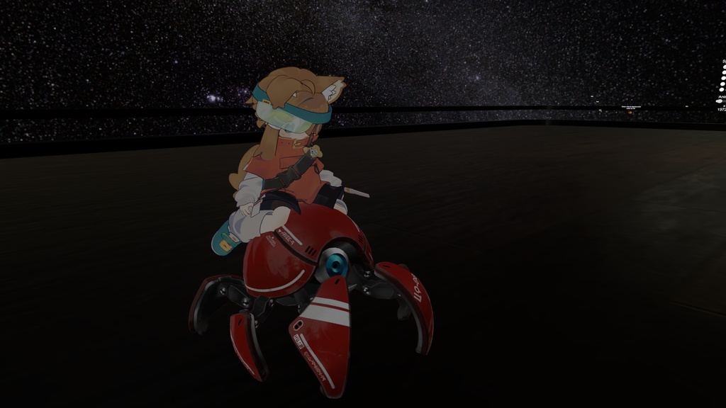 【Version 2 リリース!】「カニタマ α」に乗れるギミック「カニタマシーン」まめふれんず、ロポリコン、コロネ、クララ、アズキ、Nemo、Warabi対応※本製品には「カニタマ」ギミックとサンプル画像のアバター本体は付属していません ※PCVR/Desktop用です