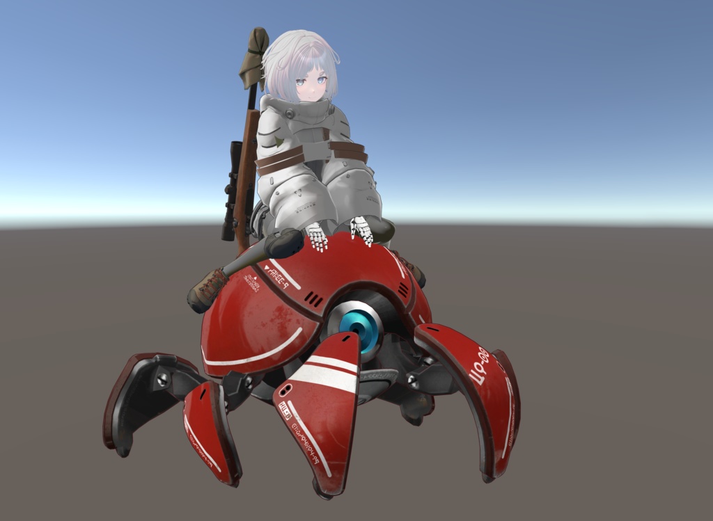 【Version 2 リリース!】「カニタマ α」に乗れるギミック「カニタマシーン」まめふれんず、ロポリコン、コロネ、クララ、アズキ、Nemo、Warabi対応※本製品には「カニタマ」ギミックとサンプル画像のアバター本体は付属していません ※PCVR/Desktop用です