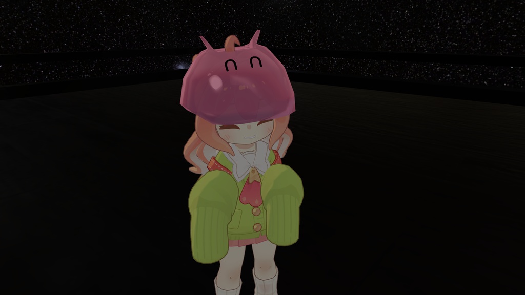 乗れる!かぶれる!メンダコ?らいだー クララ/コロネ用 メンダコに乗るアバターギミック ※本製品にはサンプル画像のアバター本体は付属していません ※PCVR/Desktop用です