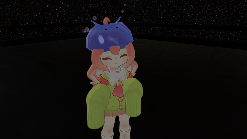 乗れる!かぶれる!メンダコ?らいだー クララ/コロネ用 メンダコに乗るアバターギミック ※本製品にはサンプル画像のアバター本体は付属していません ※PCVR/Desktop用です