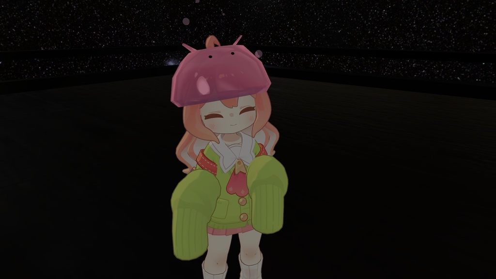 乗れる!かぶれる!メンダコ?らいだー クララ/コロネ用 メンダコに乗るアバターギミック ※本製品にはサンプル画像のアバター本体は付属していません ※PCVR/Desktop用です