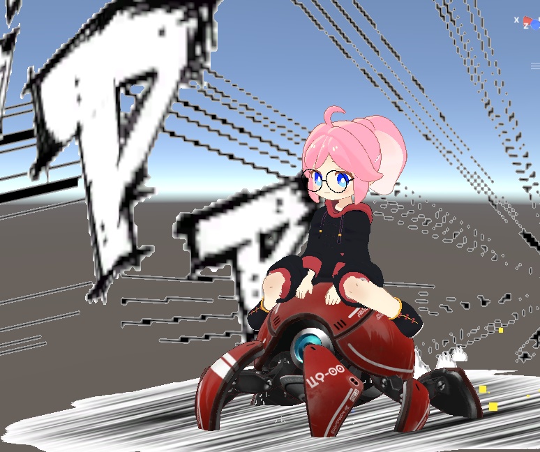 【VRChatアバターギミック】止まってても速い!ダウンヒルエフェクト 無駄に疾走感が出ます!MA対応 PCVR/Desktop