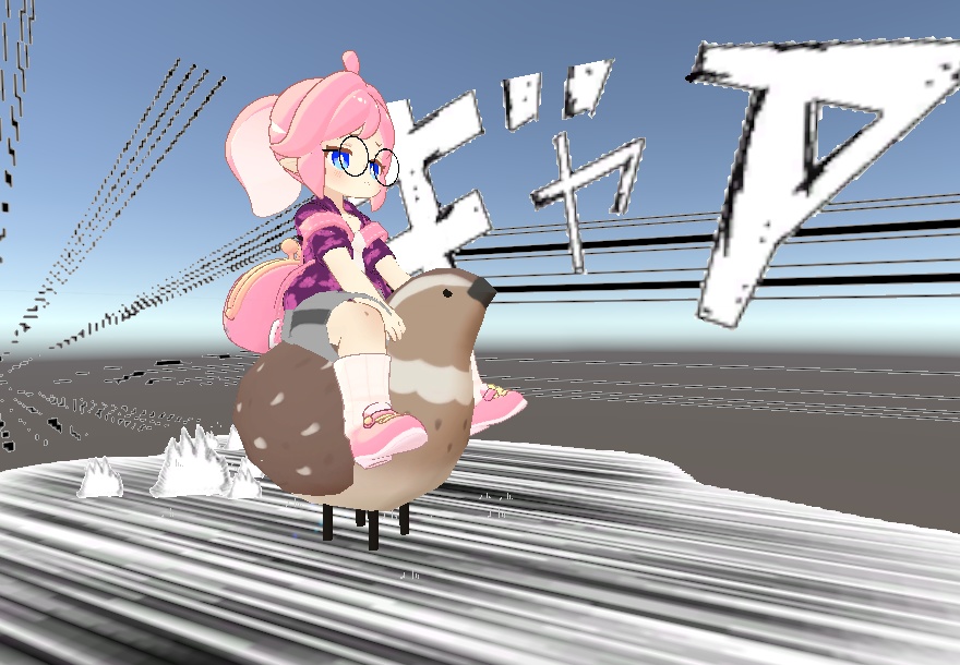 【VRChatアバターギミック】止まってても速い!ダウンヒルエフェクト 無駄に疾走感が出ます!MA対応 PCVR/Desktop