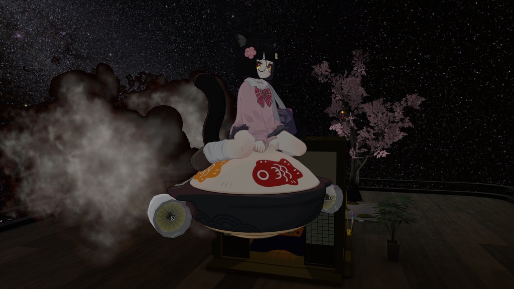 VRChatのりものギミック「こいのぼり」 余裕の音だ推力が違います アズキ、クララ、コロネ、まめふれんず対応