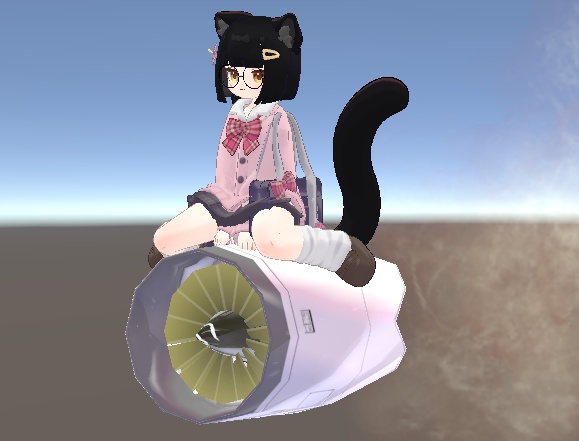 VRChatのりものギミック「こいのぼり」 余裕の音だ推力が違います アズキ、クララ、コロネ、まめふれんず対応