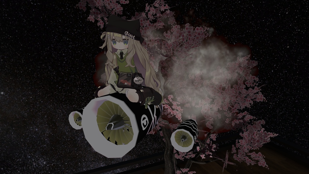 VRChatのりものギミック「こいのぼり」 余裕の音だ推力が違います アズキ、クララ、コロネ、まめふれんず対応