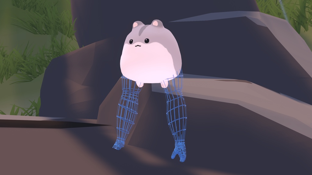 「ムキムキプフェル」 ワイヤーフレームっぽい拡張アーム MA対応 AudioLink対応 キプフェル対応 まめふれんず対応 はむ-hamu-対応 ※PCVR用です