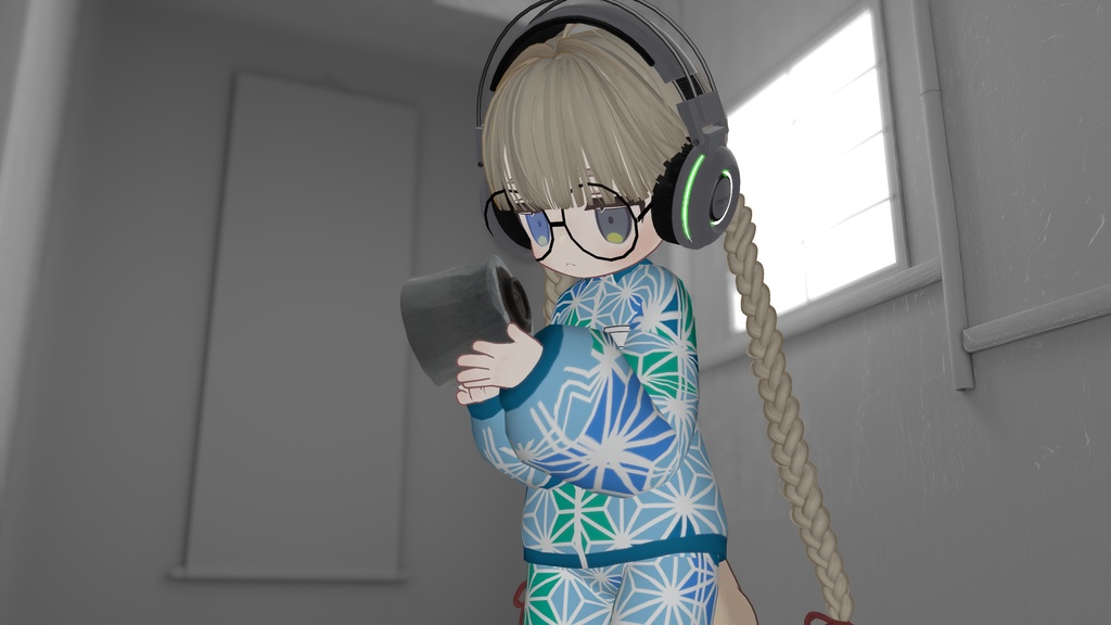 もえジャー MoeJ 萌えそで ハーフパンツ ジャージ AudioLink対応 キプフェル対応 まめふれんず対応 ※PCVR用です