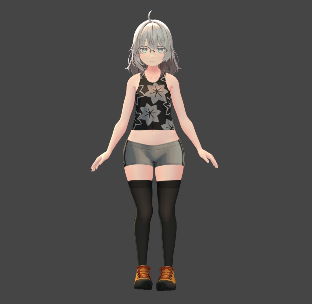 Nemo用標準衣装模様替えギミック付きマテリアルセット「和柄 -Wagara- 紅葉(MOMIJI)」 MA対応 標準色とメニューで切替できます