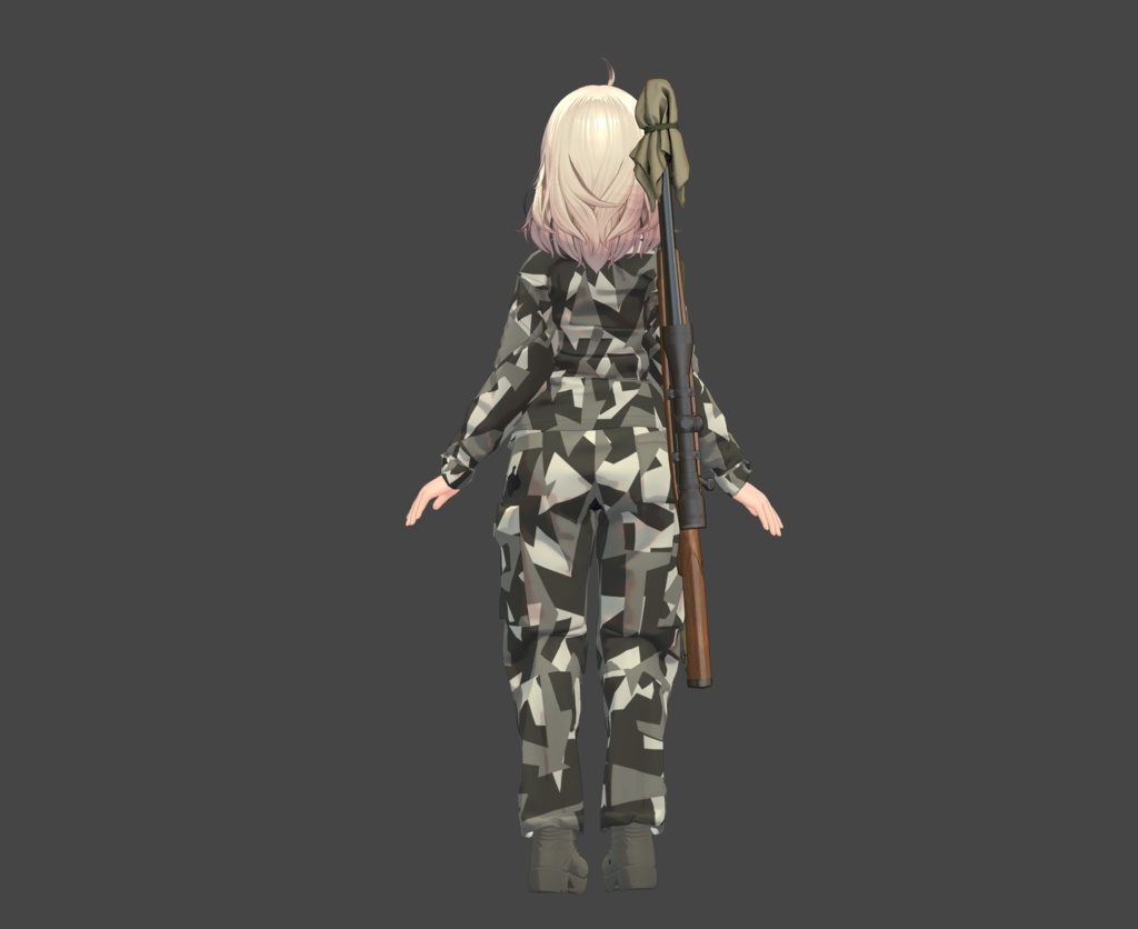 【6/8まで公開】無料 FLASTORE Combat Uniform 用スプリンター(スプリッター)迷彩風テクスチャ