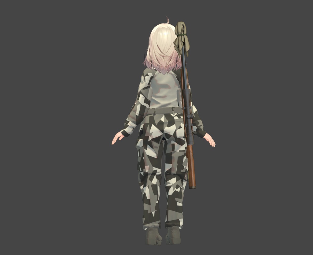 【6/8まで公開】無料 FLASTORE Combat Uniform 用スプリンター(スプリッター)迷彩風テクスチャ