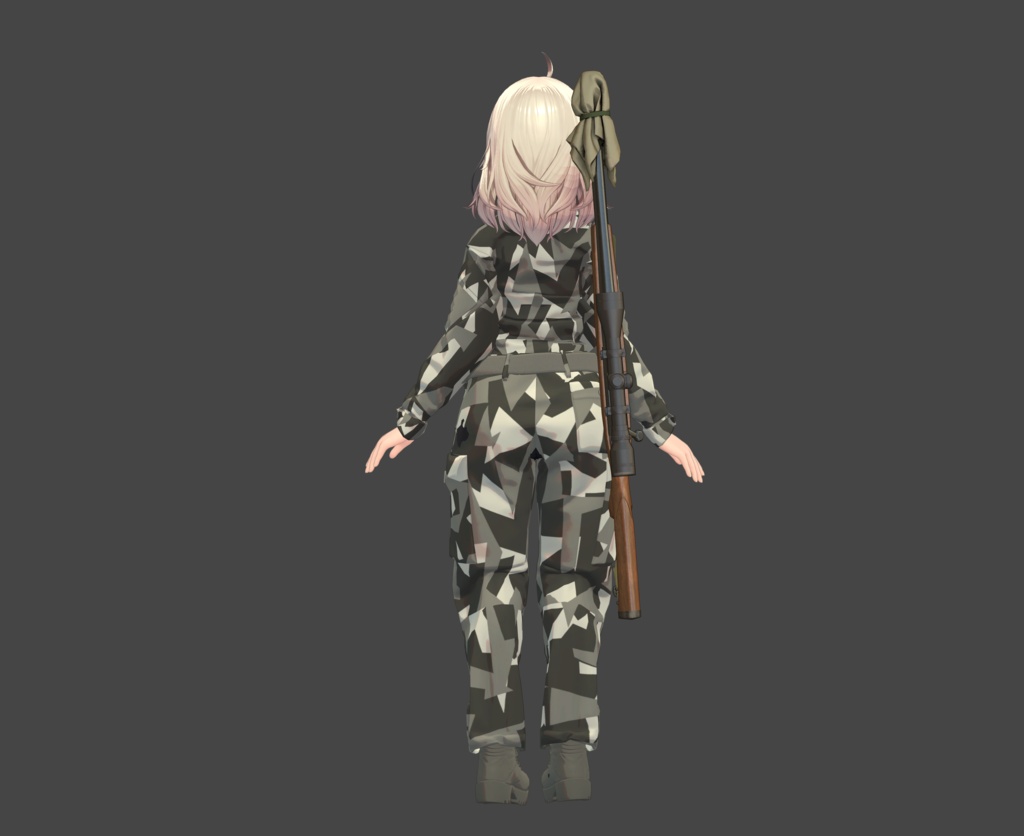 【6/8まで公開】無料 FLASTORE Combat Uniform 用スプリンター(スプリッター)迷彩風テクスチャ
