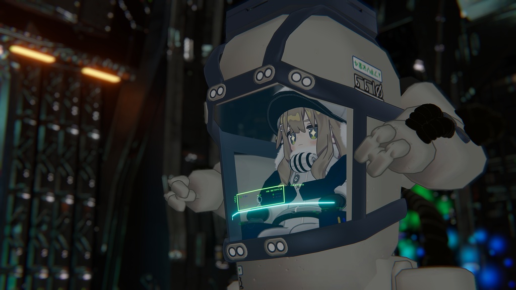 【1200+スキありがとう! 11/26~11/30まで750円OFF!】オーバーテック・パワーメイト のりものギミック 異星の謎技術で駆動する一人乗り作業機体 MA対応 キプフェル、まめひなた、まめふれんず、クララ、コロネ、アズキ、デルタフレア、スノーハヴォック、Nemo、エク、しなの、マヌカ、桔梗等42アバター確認 MA対応 AudioLink対応