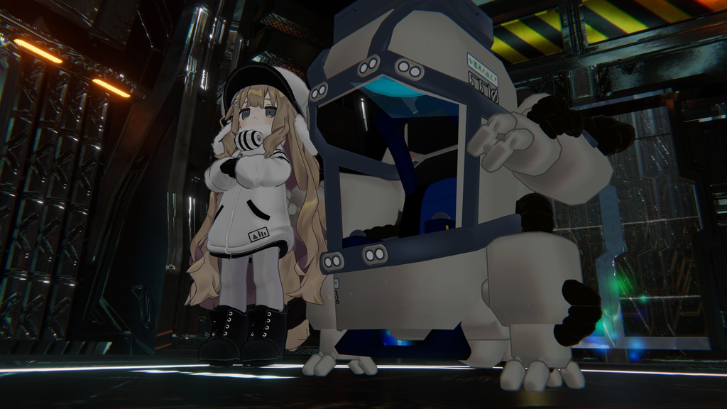 【1200+スキありがとう! 11/26~11/30まで750円OFF!】オーバーテック・パワーメイト のりものギミック 異星の謎技術で駆動する一人乗り作業機体 MA対応 キプフェル、まめひなた、まめふれんず、クララ、コロネ、アズキ、デルタフレア、スノーハヴォック、Nemo、エク、しなの、マヌカ、桔梗等42アバター確認 MA対応 AudioLink対応