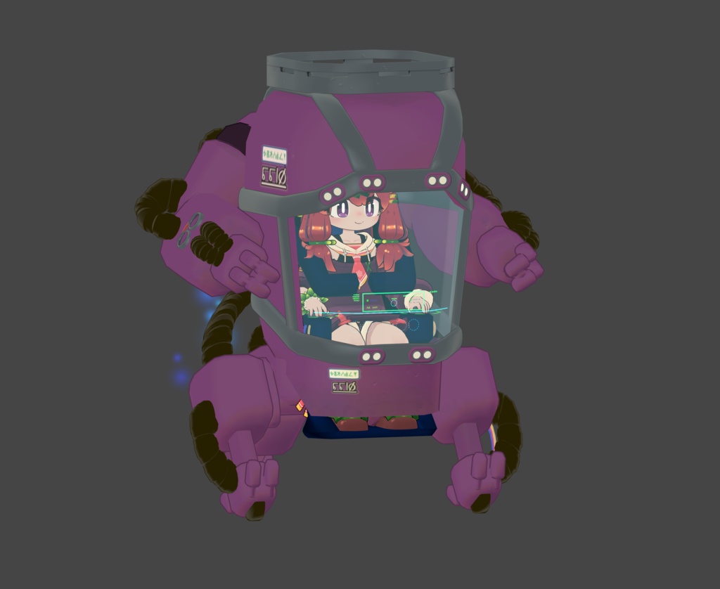 【1200+スキありがとう! 11/26~11/30まで750円OFF!】オーバーテック・パワーメイト のりものギミック 異星の謎技術で駆動する一人乗り作業機体 MA対応 キプフェル、まめひなた、まめふれんず、クララ、コロネ、アズキ、デルタフレア、スノーハヴォック、Nemo、エク、しなの、マヌカ、桔梗等42アバター確認 MA対応 AudioLink対応