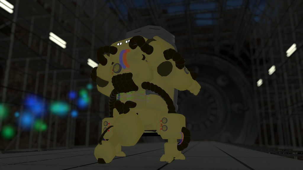 【販売準備中】オーバーテック・パワーメイト のりものギミック 異星の謎技術で駆動する一人乗り作業機体 MA対応 キプフェル、まめフレンズ対応 他アバターも対応予定