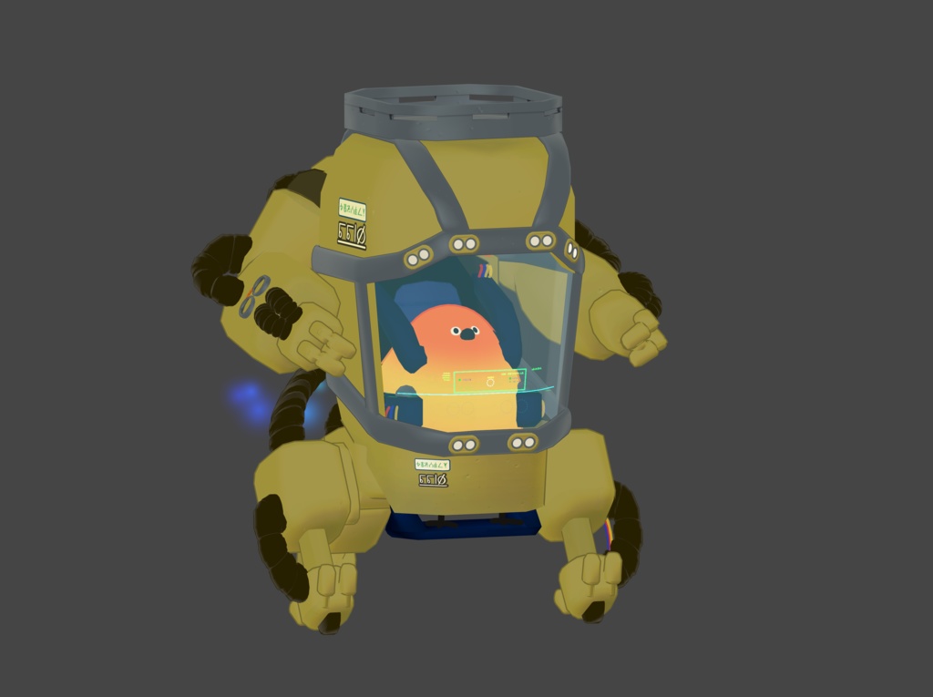 【1200+スキありがとう! 11/26~11/30まで750円OFF!】オーバーテック・パワーメイト のりものギミック 異星の謎技術で駆動する一人乗り作業機体 MA対応 キプフェル、まめひなた、まめふれんず、クララ、コロネ、アズキ、デルタフレア、スノーハヴォック、Nemo、エク、しなの、マヌカ、桔梗等42アバター確認 MA対応 AudioLink対応