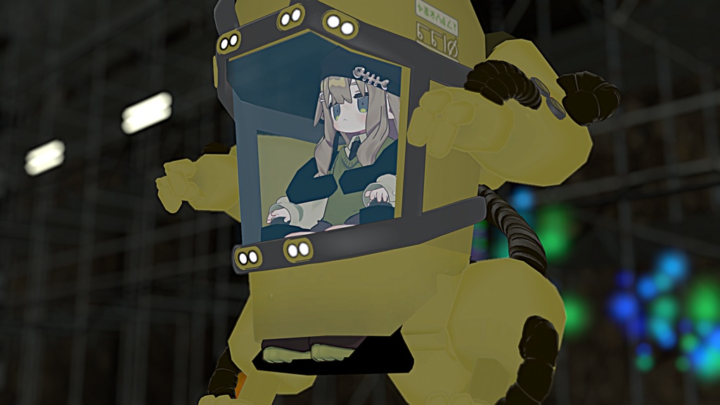 【販売準備中】オーバーテック・パワーメイト のりものギミック 異星の謎技術で駆動する一人乗り作業機体 MA対応 キプフェル、まめフレンズ対応 他アバターも対応予定