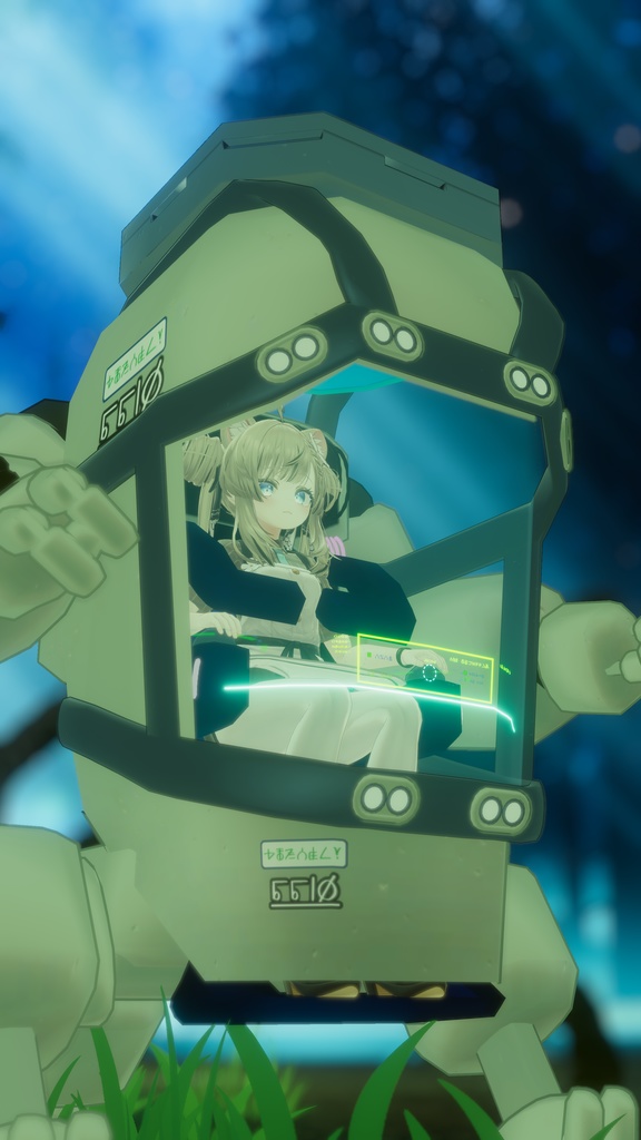 【1200+スキありがとう! 11/26~11/30まで750円OFF!】オーバーテック・パワーメイト のりものギミック 異星の謎技術で駆動する一人乗り作業機体 MA対応 キプフェル、まめひなた、まめふれんず、クララ、コロネ、アズキ、デルタフレア、スノーハヴォック、Nemo、エク、しなの、マヌカ、桔梗等42アバター確認 MA対応 AudioLink対応