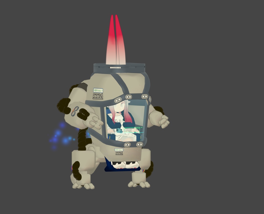 【1200+スキありがとう! 11/26~11/30まで750円OFF!】オーバーテック・パワーメイト のりものギミック 異星の謎技術で駆動する一人乗り作業機体 MA対応 キプフェル、まめひなた、まめふれんず、クララ、コロネ、アズキ、デルタフレア、スノーハヴォック、Nemo、エク、しなの、マヌカ、桔梗等42アバター確認 MA対応 AudioLink対応