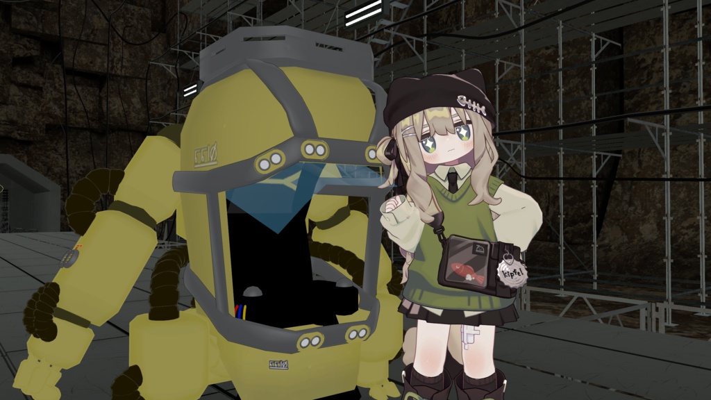 【販売準備中】オーバーテック・パワーメイト のりものギミック 異星の謎技術で駆動する一人乗り作業機体 MA対応 キプフェル、まめフレンズ対応 他アバターも対応予定