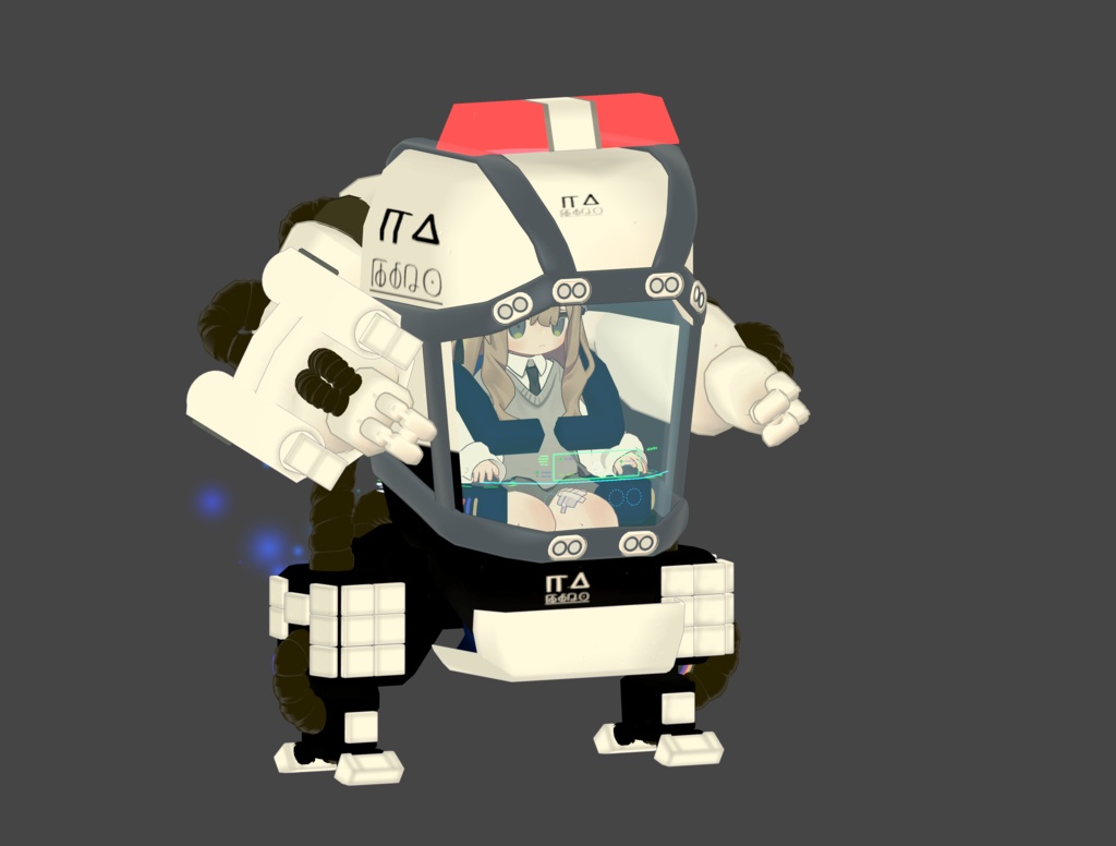 【リリース記念 11/23~11/30まで期間限定半額!】「パトメイト」オーバーテック・パワーメイトに警察車両っぽい装備を追加する拡張キット MA対応