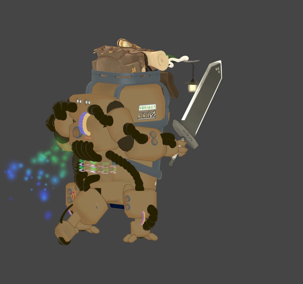 【リリース記念半額150円 11/27~12/7】パワーメイトで見習い剣士コーデの剣が使えるやつ MA対応