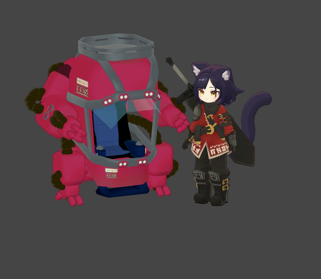 【リリース記念半額150円 11/27~12/7】パワーメイトで見習い剣士コーデの剣が使えるやつ MA対応