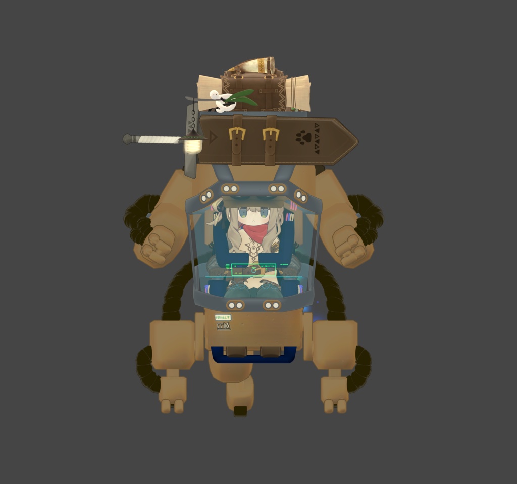 【リリース記念半額150円 11/27~12/7】パワーメイトで見習い剣士コーデの剣が使えるやつ MA対応