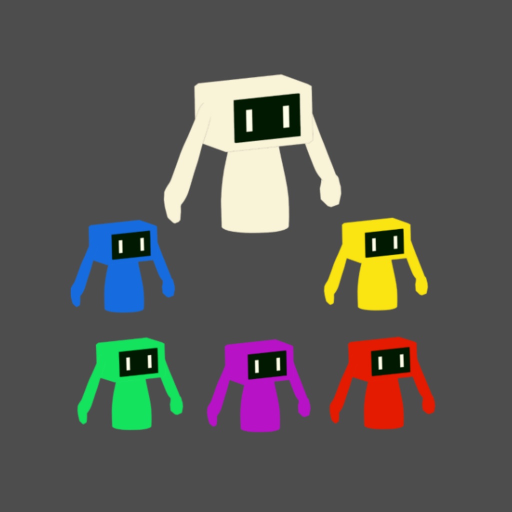 VRChatアバター「てれウサ」てれびみたいなウサギのような何か クロスプラットフォーム対応