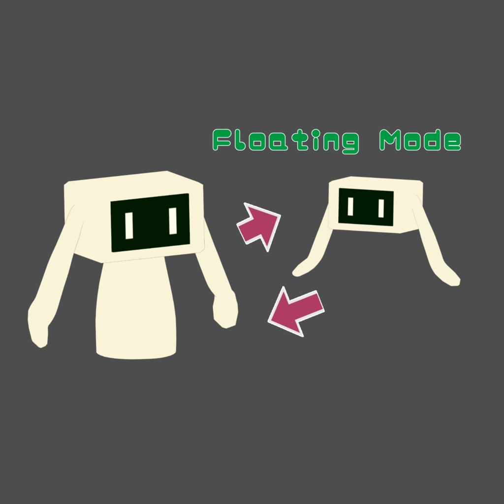 VRChatアバター「てれウサ」てれびみたいなウサギのような何か クロスプラットフォーム対応