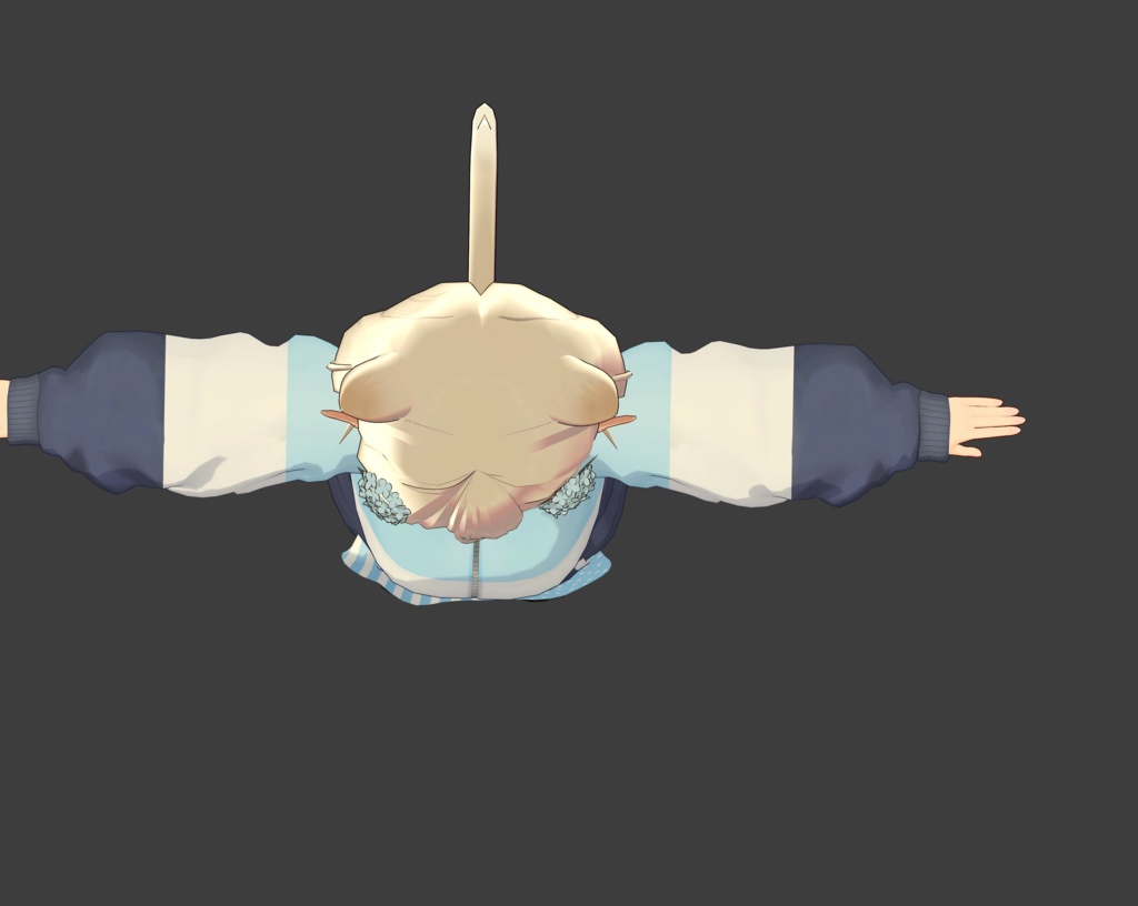 モニカ v1.02 で修正されていますのでこれ不要です!【無料】モニカ用「アプデ前に体操服のジャージの袖を修正したい人用」