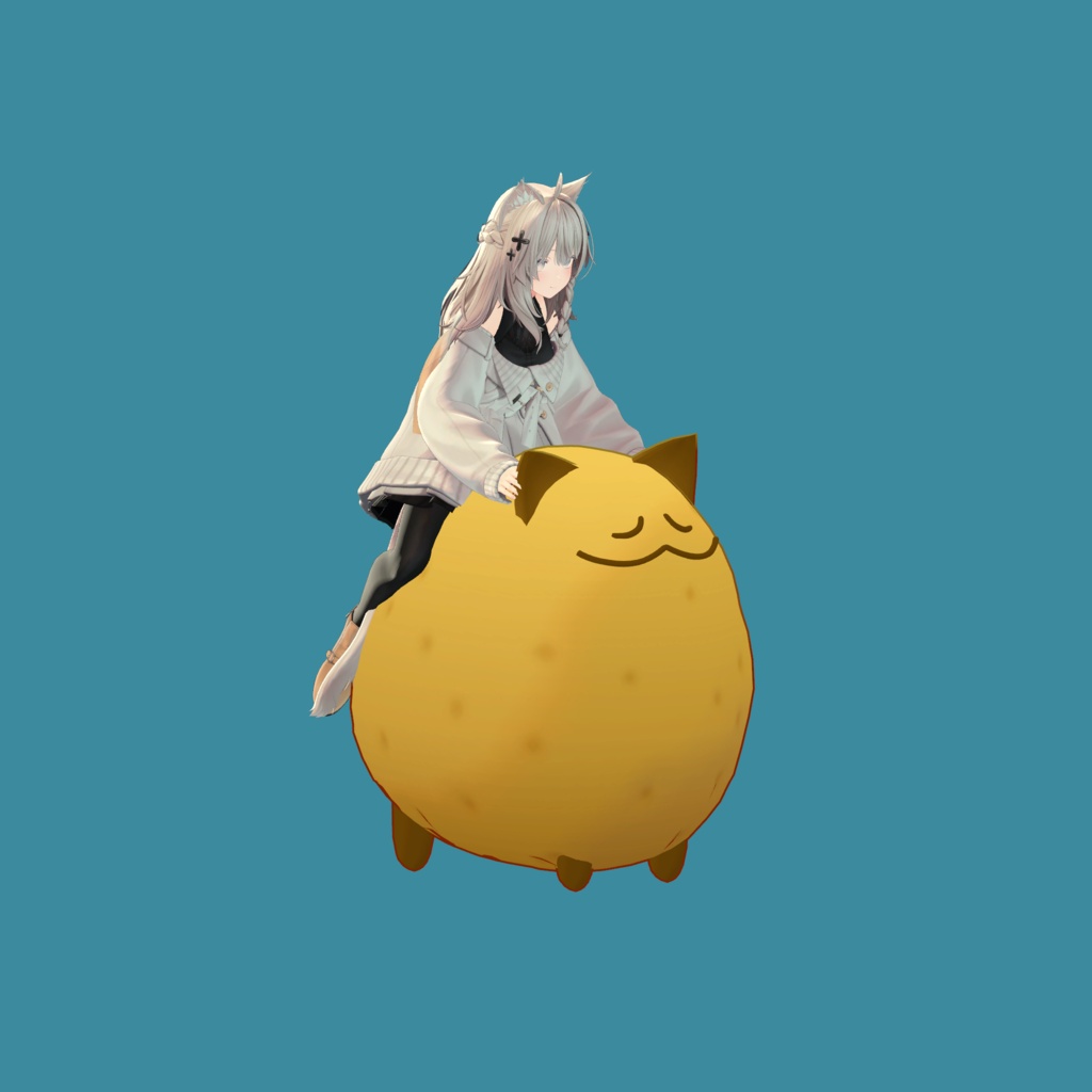 【リリース記念半額 300円 ~6/7まで】VRChatのりものギミック「いもねこライダー」キプフェル、まめひなた、まめふれんず、アズキ、クララ、コロネ、ぽんとちゅね、ひかるん、モニカ、Nemo、朔霧丸、しなの、SNOWHAVOC、スプリア対応 MA対応