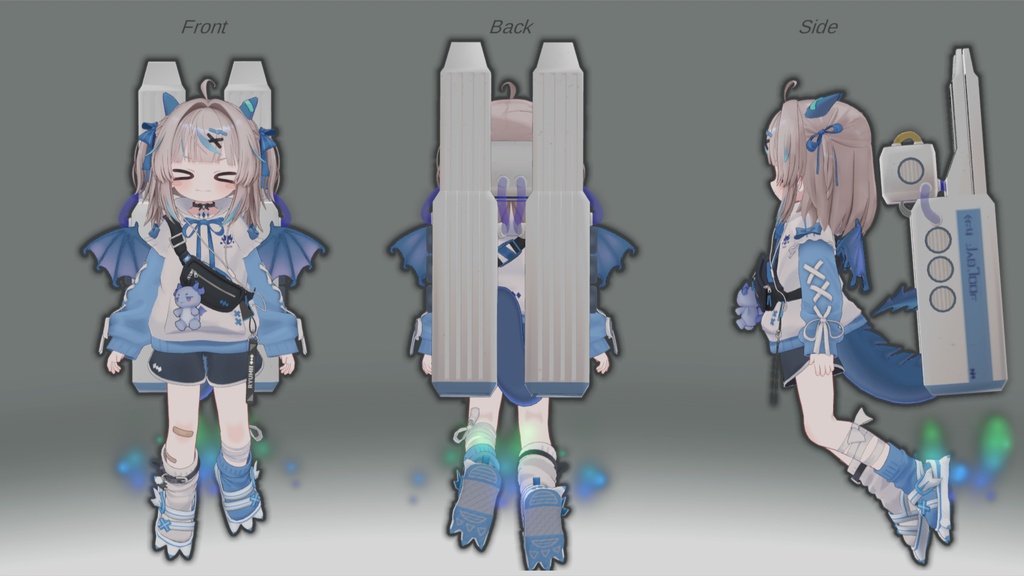 【リリース記念半額 600円 7/5まで】拡張マヌーバユニットギミック 「EMU DRAGoon - ドラグーン -」 リュミイ、ひかるん、キプフェル、まめふれんず対応 MA、AudioLink対応