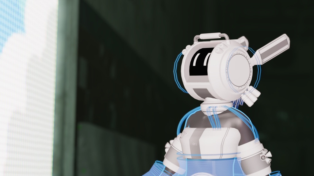 【リリース記念半額1,750円 ~8/16まで】VRChat アバター 「汎用アシスタント ミーコ = GPA M.E.C.O. =」 3アバター対応衣装プレハブ特典付き
