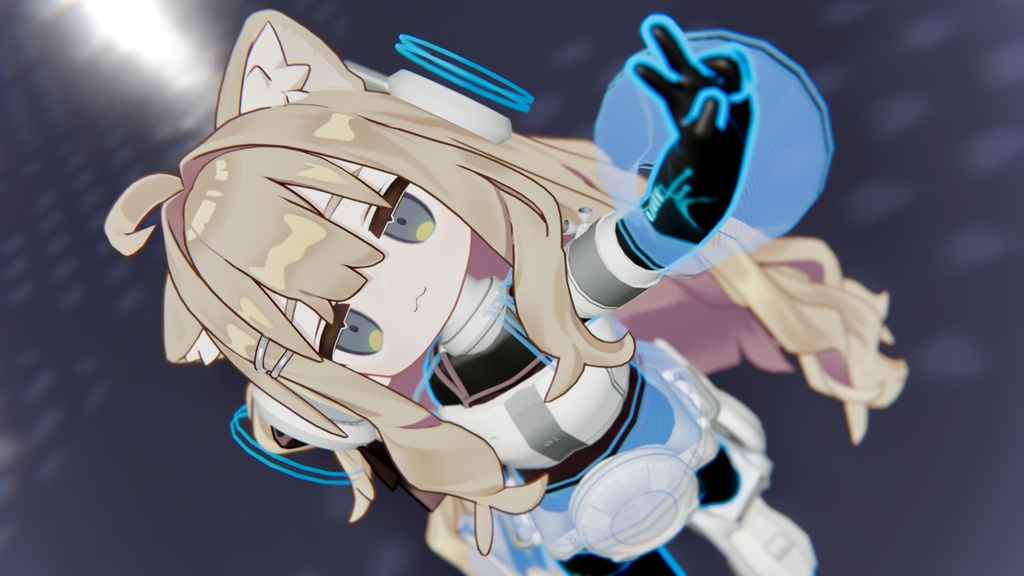 【のりたま3工房3周年記念半額1,750円!通常価格3,500円】VRChat アバター 「汎用アシスタント ミーコ = GPA M.E.C.O. =」 AudioLink、モバイル、クロスプラットフォーム、3アバター対応衣装プレハブ特典付き