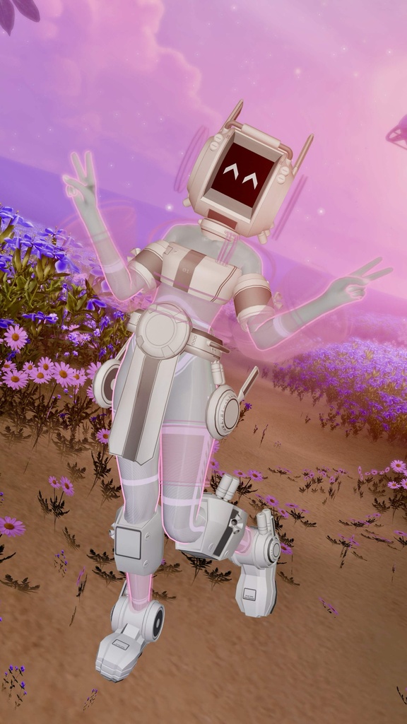 【リリース記念半額1,750円 ~8/16まで】VRChat アバター 「汎用アシスタント ミーコ = GPA M.E.C.O. =」 3アバター対応衣装プレハブ特典付き