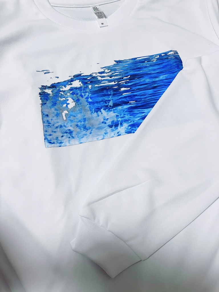 【残り1点】長袖Tシャツ「なみのまにまに」