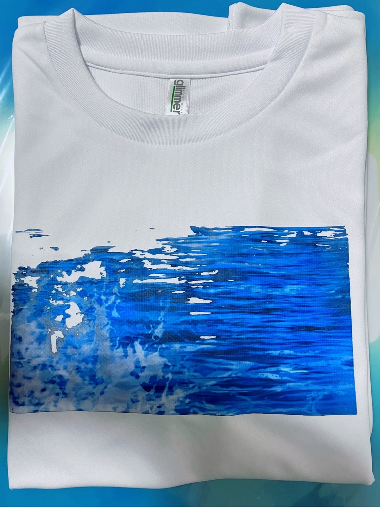 【残り1点】長袖Tシャツ「なみのまにまに」