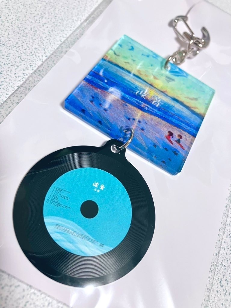 レコードアクリルキーホルダー