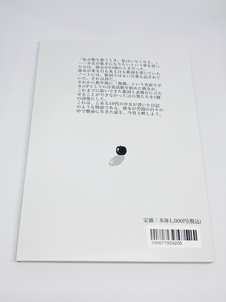 詩集『水上の霧』A6文庫本/A5サイズ