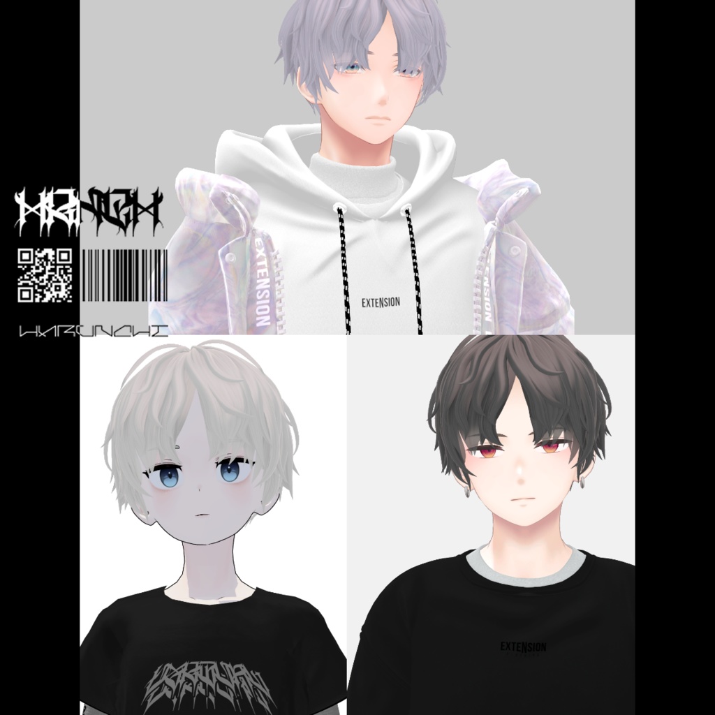 twist perm【VRC想定hair】